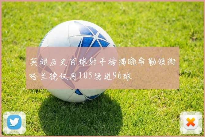英超历史百球射手榜揭晓希勒领衔哈兰德仅用105场进96球