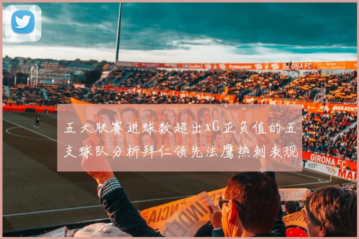 五大联赛进球数超出xG正负值的五支球队分析拜仁领先法鹰热刺表现抢眼